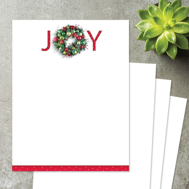 Current Great Joy Holiday Letter Paper - Set of 25 Christmas stationery papers are 8 1/2" x 11", compatible computer paper - Image 5